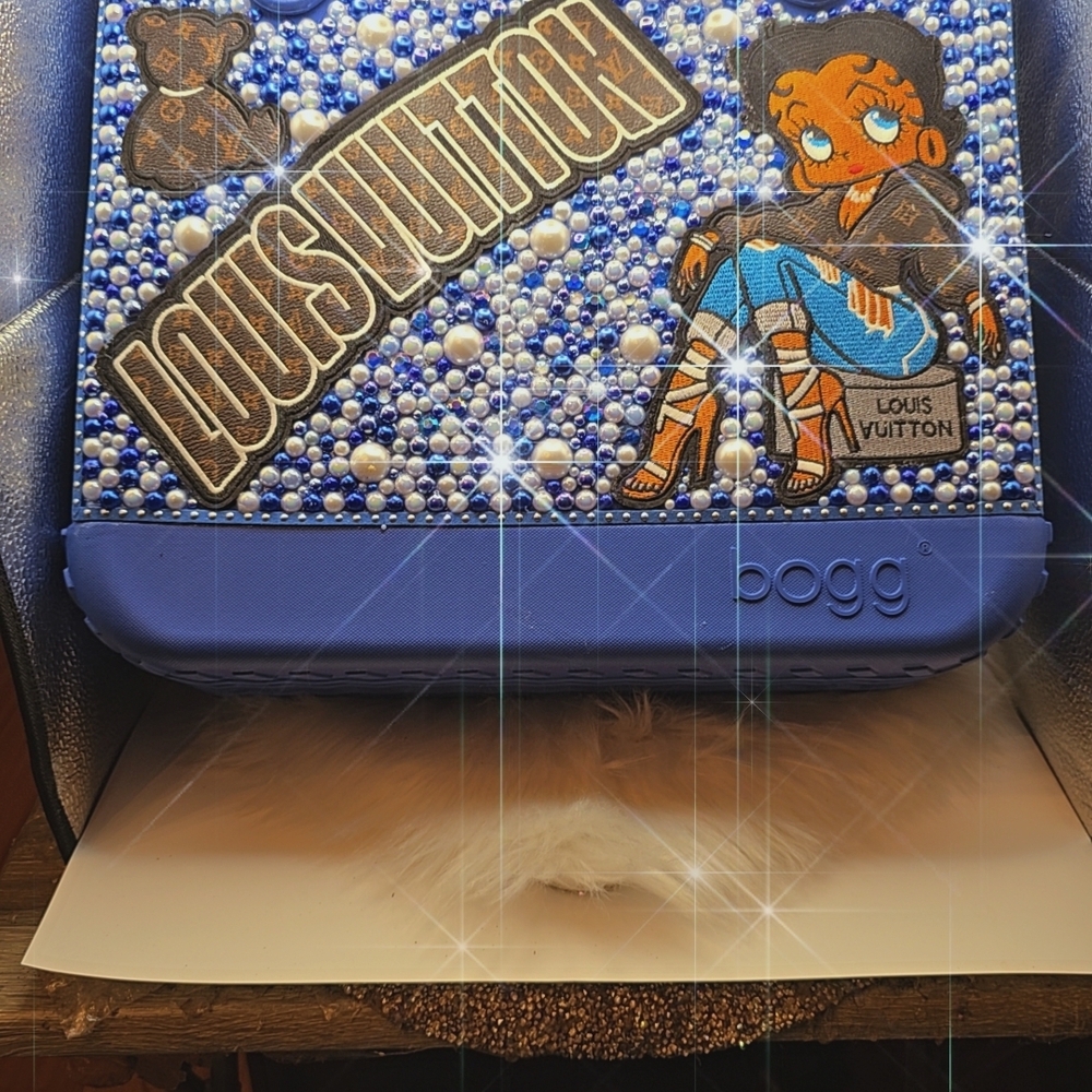 Blue BOGG Beaded Bag
